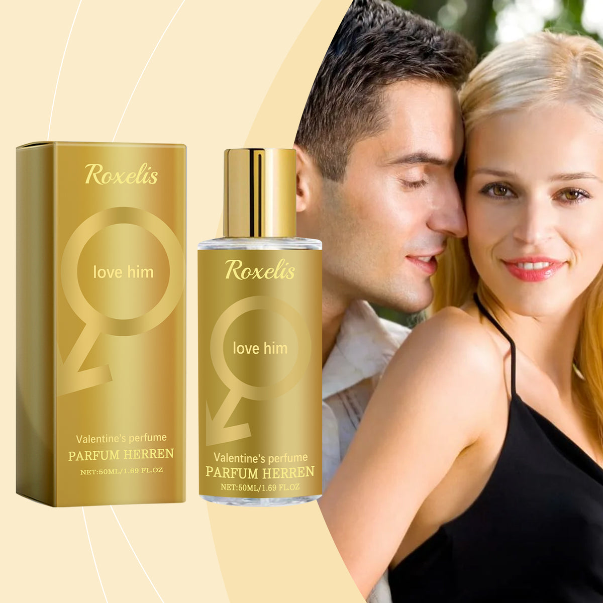 Roxelis Valentine's Day Men's Cologne – Fresh & Charming Fragrance for Him