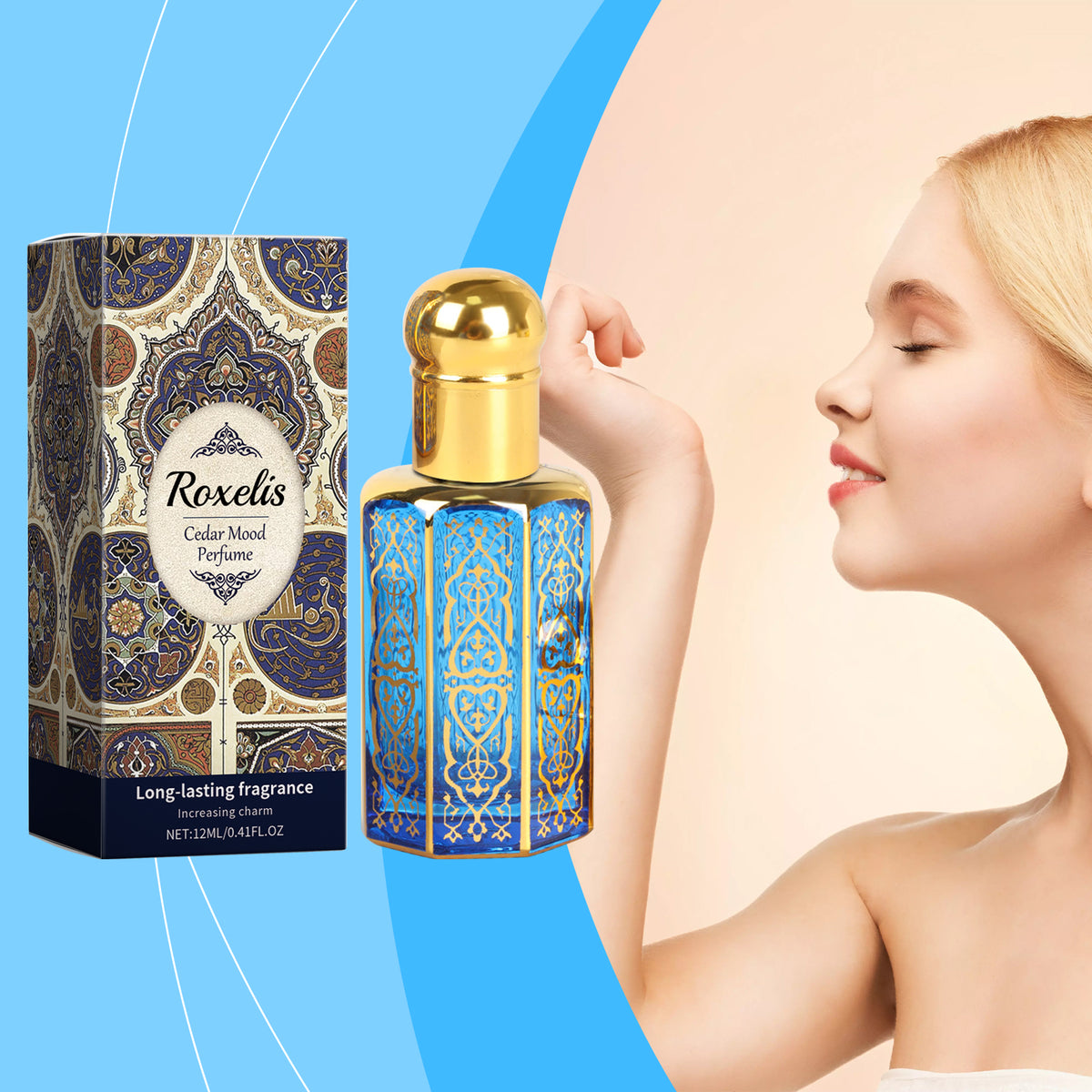 Roxelis Cedar Arabian Fragrance – Mild Frankincense & Nutmeg Cologne