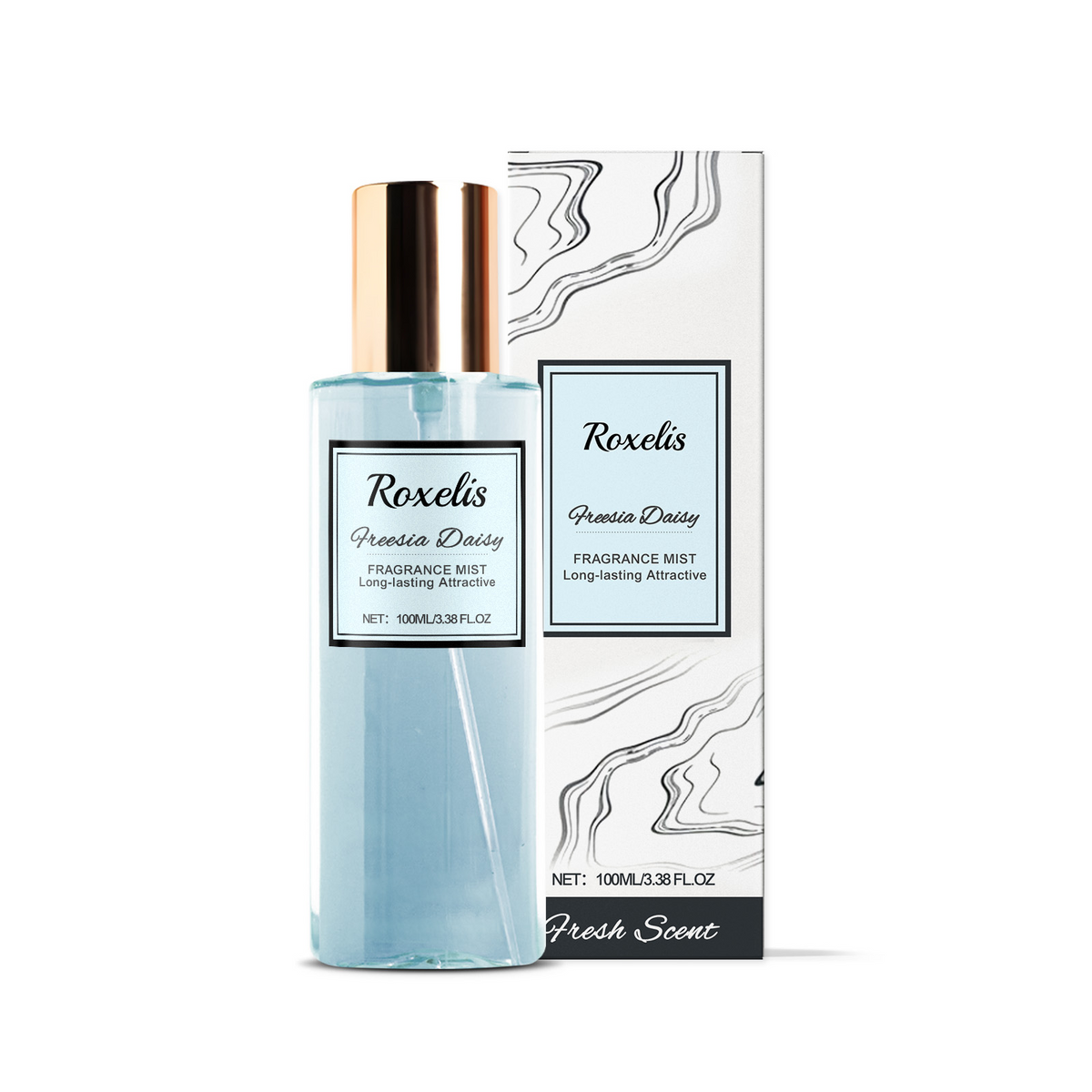 Roxelis Freesia Daisies Romantic Body Fragrance for Women – Light & Long-Lasting