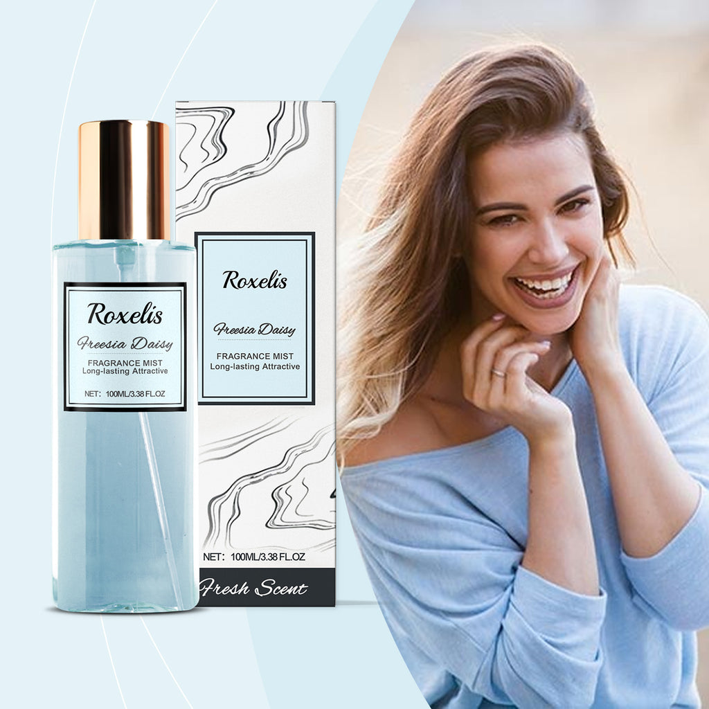 Roxelis Freesia Daisies Romantic Body Fragrance for Women – Light & Long-Lasting