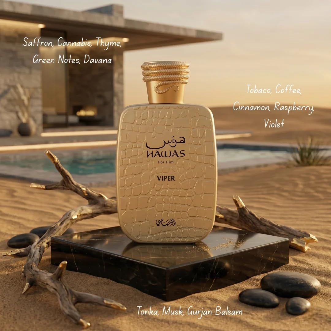 Rasasi Hawas Eau de Parfum for Men – 100ml / 3.4oz
