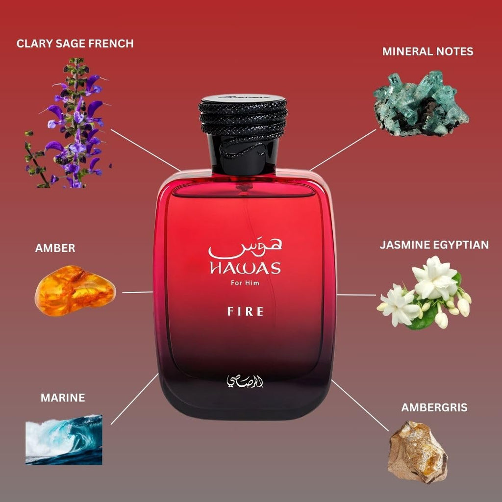 Rasasi Hawas Eau de Parfum for Men – 100ml / 3.4oz