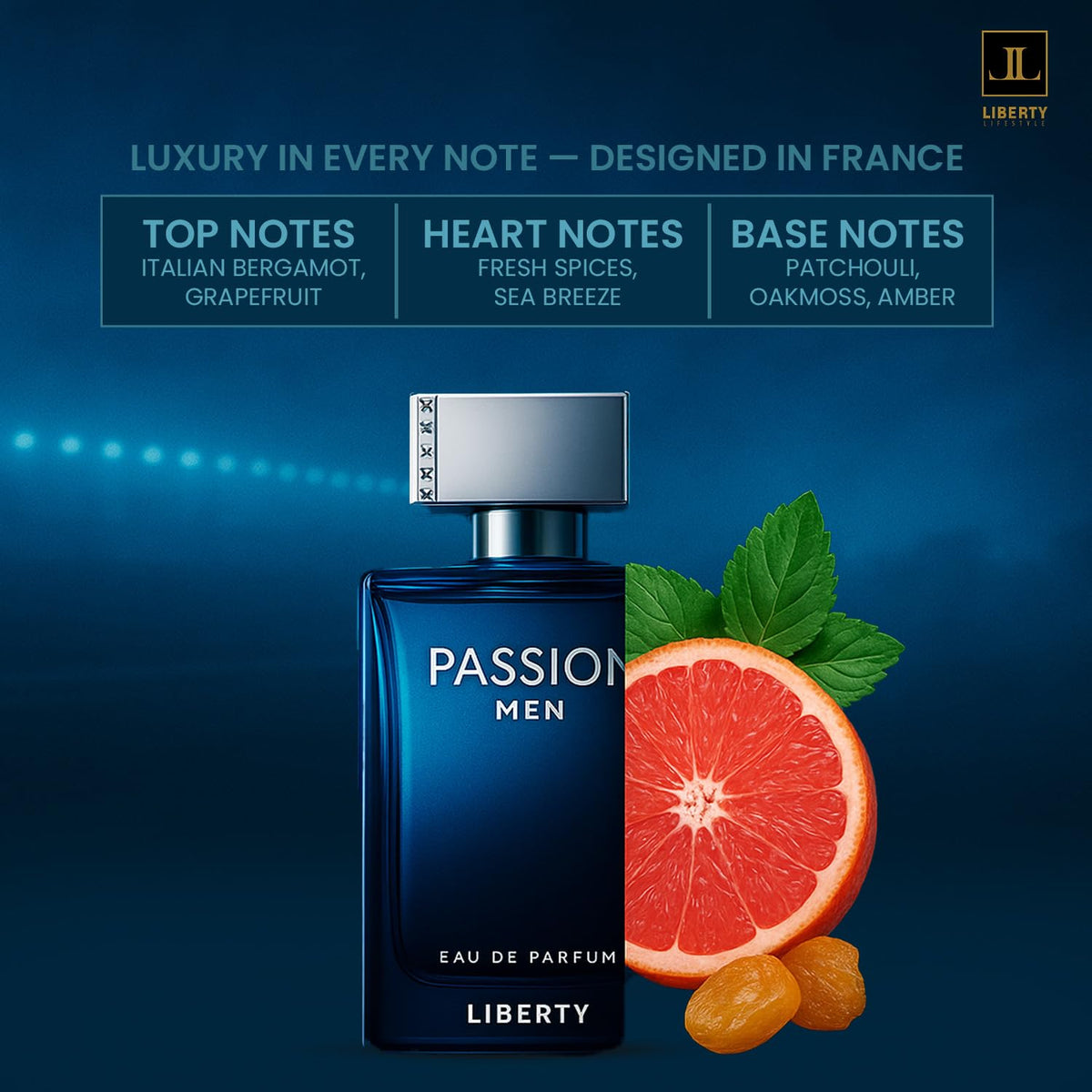 Bold Spicy Cologne for Men – Long-Lasting French-Inspired Gift Fragrance, 100ml
