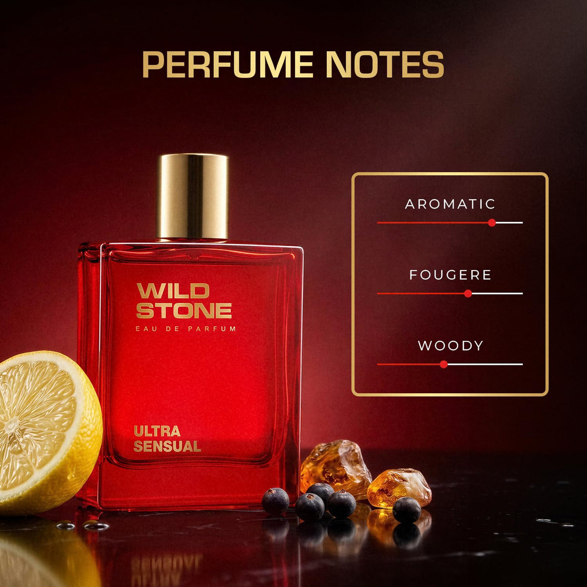 Wild Stone Ultra Sensual Eau de Parfum for Men – 3.38oz / 100ml