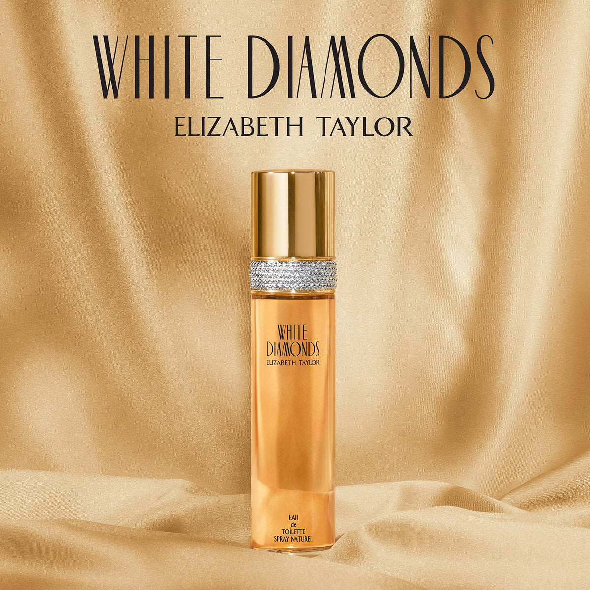 Elizabeth Taylor White Diamonds Women's Perfume, Long-Lasting Floral Fragrance for Her, Eau de Toilette EDT Spray, 3.3 fl oz