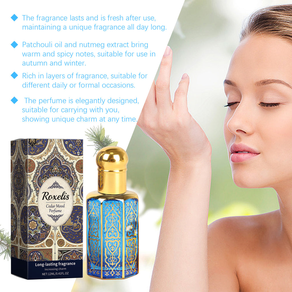 Roxelis Cedar Arabian Fragrance – Mild Frankincense & Nutmeg Cologne
