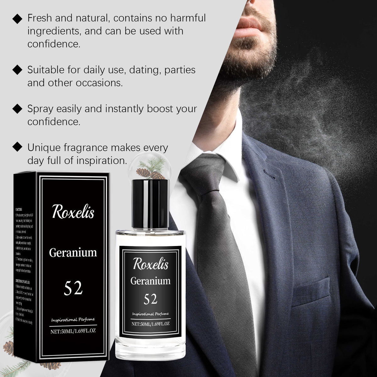 Geranium Inspired Niche Perfume – Elegant Floral & Sandalwood Fragrance